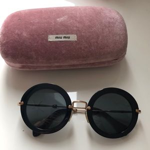 Miu miu black sunglasses